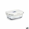 Hermetic Lunch Box Luminarc Baltic Cream Glass 820 ml (6 Units)