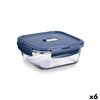 Hermetic Lunch Box Luminarc Baltic Blue Glass 1,22 L (6 Units)