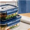 Hermetic Lunch Box Luminarc Baltic Blue Glass 1,22 L (6 Units)