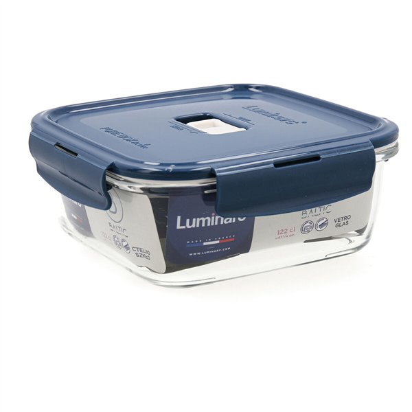 Hermetic Lunch Box Luminarc Baltic Blue Glass 1,22 L (6 Units)