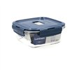 Hermetic Lunch Box Luminarc Baltic Blue Glass 760 ml (6 Units)