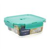 Hermetic Lunch Box Luminarc Turquesa Turquoise Glass 1,22 L (6 Units)