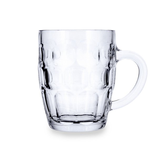 Beer Mug Quid Espuma Transparent Glass 560 ml (6 Units)