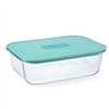 Hermetic Lunch Box Luminarc Joy Blue Glass 1,5 L (6 Units)