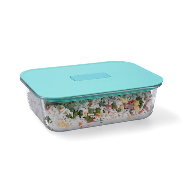 Hermetic Lunch Box Luminarc Joy Blue Glass 1,5 L (6 Units)