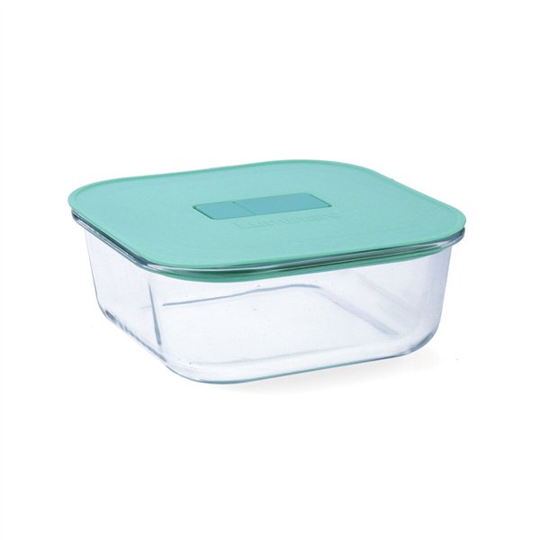 Hermetic Lunch Box Luminarc Joy Blue Glass 1,1 L (6 Units)