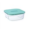 Hermetic Lunch Box Luminarc Joy Blue Glass 1,1 L (6 Units)