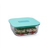 Hermetic Lunch Box Luminarc Joy Blue Glass 1,1 L (6 Units)