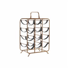 Bottle rack DKD Home Decor 37 x 23,5 x 54 cm Metal Copper Polyurethane