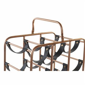 Bottle rack DKD Home Decor 37 x 23,5 x 54 cm Metal Copper Polyurethane