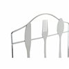 Stand DKD Home Decor Pieces of Cutlery Silver Metal Plastic 23 x 15 x 22 cm