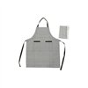 Apron with Pocket DKD Home Decor 70 x 1 x 85 cm Grey Cotton White Green