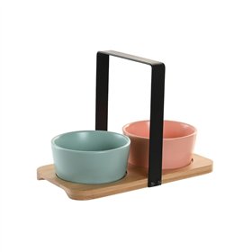 Appetizer Set DKD Home Decor 20 x 10,5 x 14 cm Porcelain Multicolour 3 Pieces