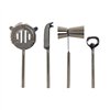 Cocktail Set DKD Home Decor 37 x 9 x 18 cm Silver Stainless steel