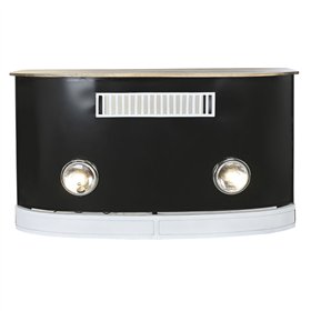 Bar unit DKD Home Decor White Brown Black 157 x 52 x 90 cm BAR