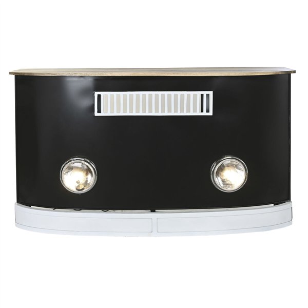 Bar unit DKD Home Decor White Brown Black 157 x 52 x 90 cm BAR