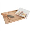 Appetizer Set DKD Home Decor 21,5 x 11,8 x 1,5 cm Natural Red Multicolour Stoneware House Cottage