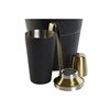 Cocktail Set DKD Home Decor Black Golden Stainless steel 22 x 22 x 21 cm