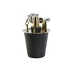 Cocktail Set DKD Home Decor Black Golden Stainless steel 22 x 22 x 21 cm