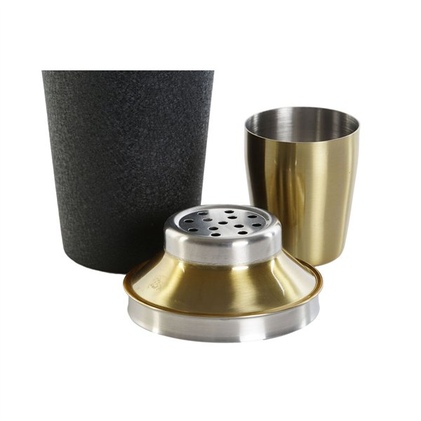 Cocktail Maker DKD Home Decor Black Stainless steel 9,5 x 9,5 x 22 cm