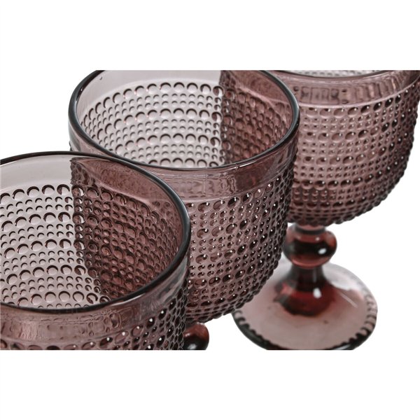 Set of cups Home ESPRIT Pink Crystal 325 ml (6 Units)