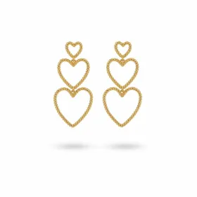 Flat Plate Home ESPRIT Transparent Golden Crystal 33 x 33 x 9,4 cm