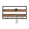 Bottle rack Home ESPRIT Black Natural 65 x 25 x 35 cm