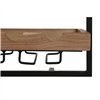 Bottle rack Home ESPRIT Black Natural 65 x 25 x 35 cm