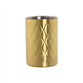 Bottle Cooler Home ESPRIT Golden Stainless steel 12 x 12 x 18 cm