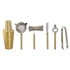 Cocktail Set Home ESPRIT Golden Stainless steel 22 x 22 x 21 cm