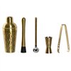 Cocktail Set Home ESPRIT Golden Stainless steel 500 ml 8 x 8 x 20 cm