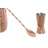 Cocktail Set Home ESPRIT Intense Copper Stainless steel 540 ml 8,5 x 8,5 x 11 cm