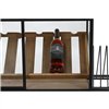 Bottle rack Home ESPRIT Black Natural Wood Metal Crystal 102 x 32 x 60 cm