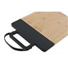Cutting board Home ESPRIT Black Natural Polyurethane Bamboo 35,5 x 21 x 1,1 cm
