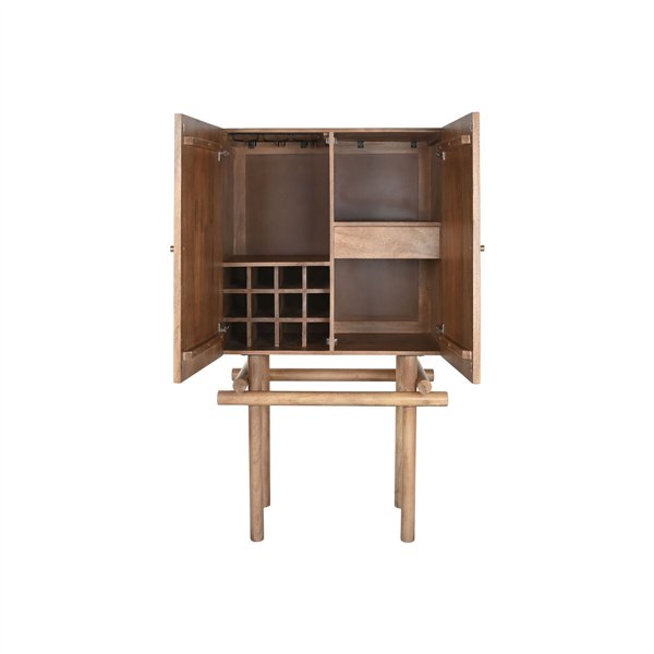 Bottle rack Home ESPRIT Natural 90 x 45 x 156 cm