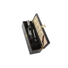 Set of Wine Accessories Home ESPRIT Brown MDF Wood 36 x 11 x 12 cm