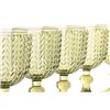 Set of cups Home ESPRIT Green Crystal 260 ml (6 Units)