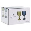 Set of cups Home ESPRIT Green Crystal 260 ml (6 Units)