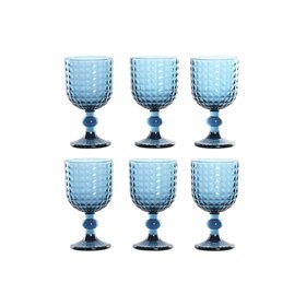 Set of cups Home ESPRIT Blue Crystal 260 ml (6 Units)