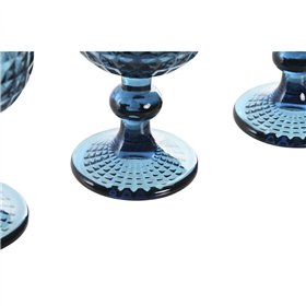 Set of cups Home ESPRIT Blue Crystal 260 ml (6 Units)