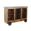 Bar unit Home ESPRIT Black Natural 145 x 53 x 100 cm