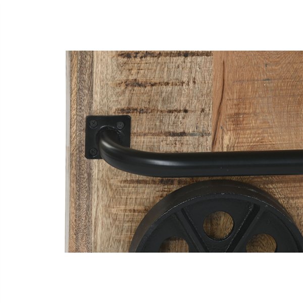 Bar unit Home ESPRIT Black Natural 145 x 53 x 100 cm