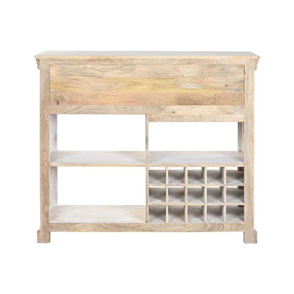 Bottle rack Home ESPRIT White 120 x 40 x 98 cm