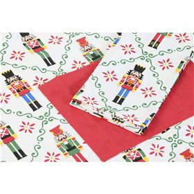 Apron Home ESPRIT White Red Green Beige 60 x 0,2 x 80 cm (2 Units)