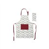 Apron Home ESPRIT White Red Green Beige 60 x 0,2 x 80 cm (2 Units)