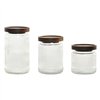 3 Tubs Home ESPRIT Transparent Natural 700 ml 1 L 3 Pieces