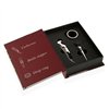 Set of Wine Accessories Versa Book Wood 4 x 22 x 16,5 cm