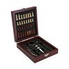 Set of Wine Accessories Versa Chess Crystal ABS MDF Wood 16,8 x 5,1 x 14,78 cm