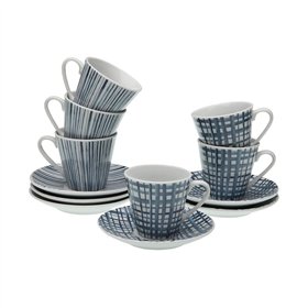 Coffee Set Versa Blue Porcelain