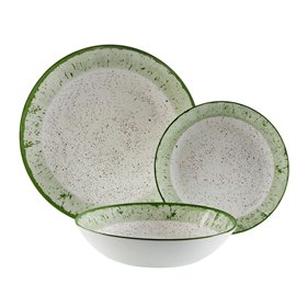 Tableware Versa Green Porcelain 18 Pieces